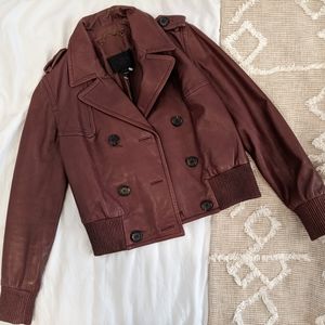 JCrew leather bomber